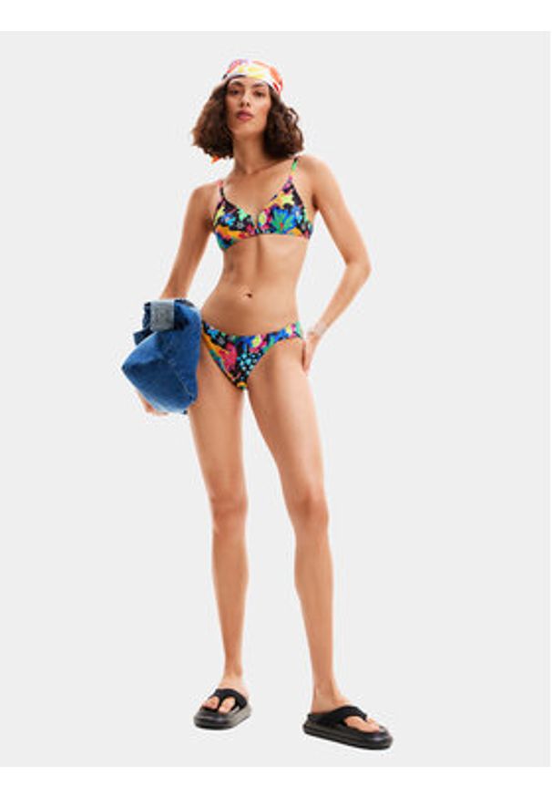 Desigual Dół od bikini Jungle 24SWMK11 Kolorowy. Materiał: syntetyk. Wzór: kolorowy