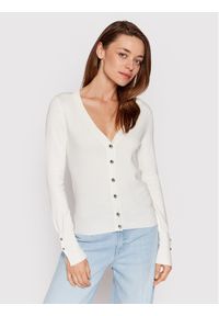 Guess Kardigan Zena W2YR33 Z2V62 Biały Regular Fit. Kolor: biały. Materiał: wiskoza #1