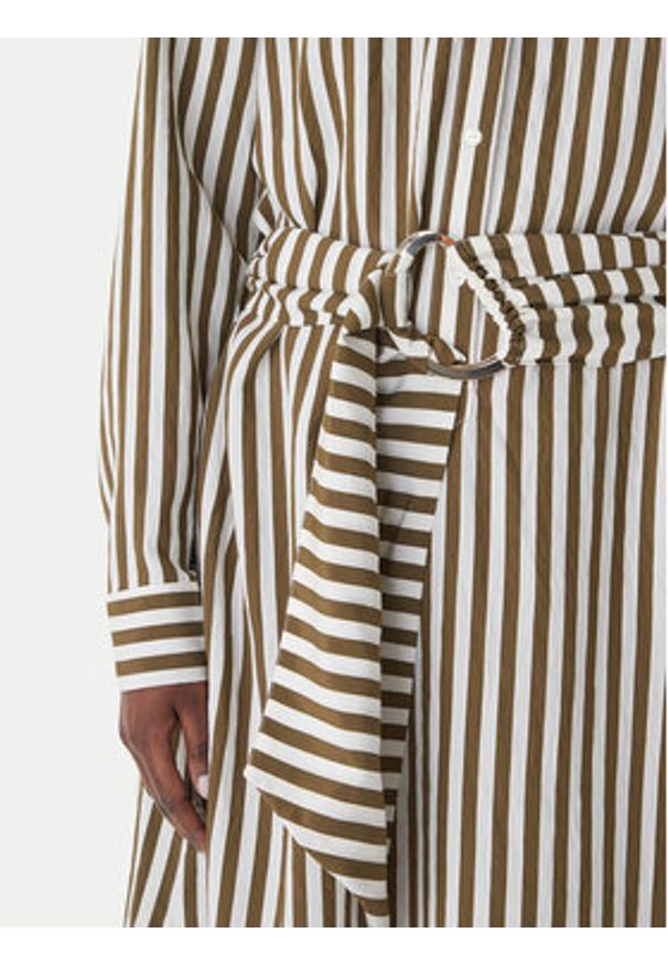 LOLA CASADEMUNT Sukienka koszulowa MS2616038 Zielony Regular Fit. Kolor: zielony. Materiał: wiskoza. Typ sukienki: koszulowe