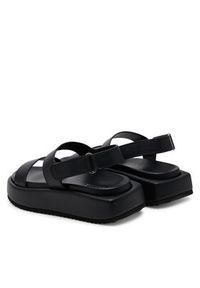 Pollini Sandały SA16155G1MTL0000 Czarny. Kolor: czarny. Materiał: skóra #5
