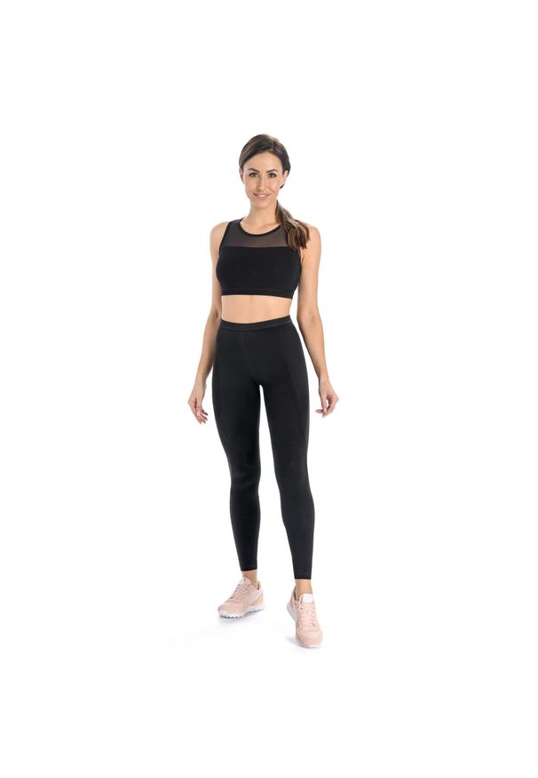 TEYLI - Legginsy na siłownię damskie Teyli Push Up. Kolor: czarny. Materiał: bawełna, elastan. Sport: fitness