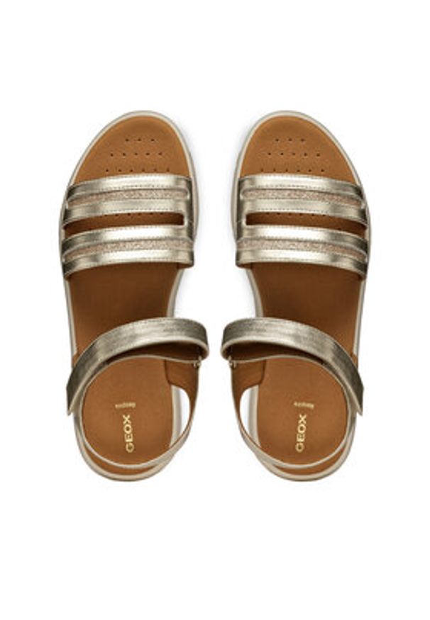 Geox Sandały D Dandra D55NNE 0BNEW C2012 Złoty. Kolor: złoty. Materiał: materiał