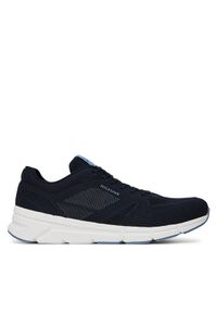 TOMMY HILFIGER - Tommy Hilfiger Sneakersy Modern Comfort Run Knit FM0FM05524 Granatowy. Kolor: niebieski. Materiał: materiał. Sport: bieganie