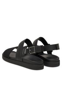Calvin Klein Sandały Back Strap W/ Buckle Logo HM0HM01742 Czarny. Kolor: czarny. Materiał: skóra #3