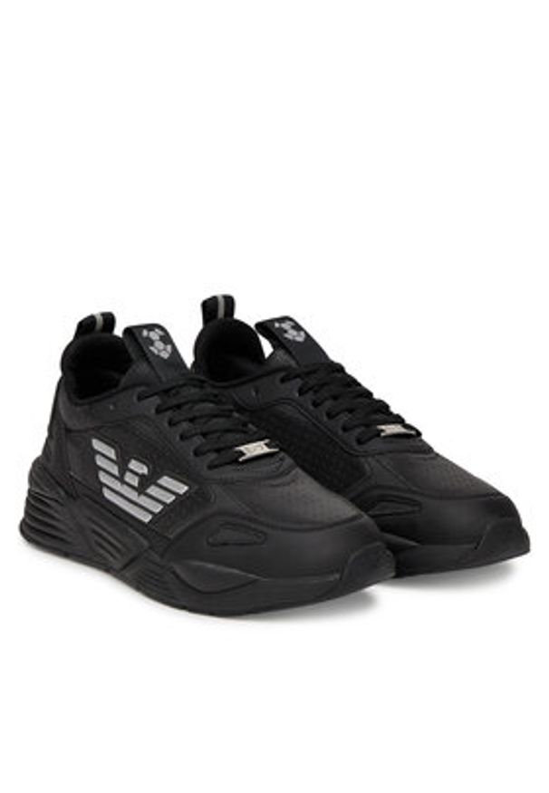 EA7 Emporio Armani Sneakersy X8X221 XK437 M826 Czarny. Kolor: czarny. Materiał: skóra