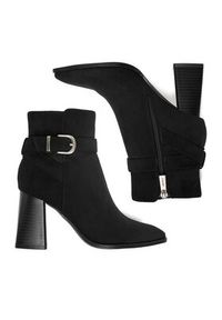 Jenny - JENNY Botki CEO-LS6128-02 Czarny. Kolor: czarny. Materiał: materiał #4