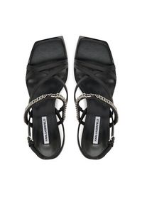 Karl Lagerfeld - KARL LAGERFELD Sandały Karmel KL33625 Czarny. Kolor: czarny. Materiał: skóra