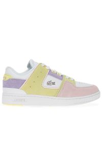 Buty Lacoste Court Cage 124 1 SFA 747SFA0044-F50 - multikolor. Kolor: wielokolorowy. Materiał: guma, poliester, syntetyk, zamsz, skóra, tkanina. Szerokość cholewki: normalna