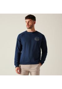 Regatta - Męska bluza z okrągłym dekoltem Nithsdale. Kolor: niebieski. Materiał: bawełna, polar. Sport: turystyka piesza #1