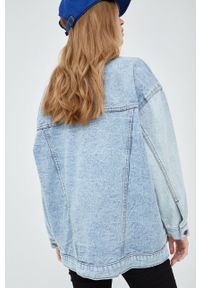 Brave Soul kurtka jeansowa damska przejściowa oversize. Kolor: niebieski. Materiał: jeans #2