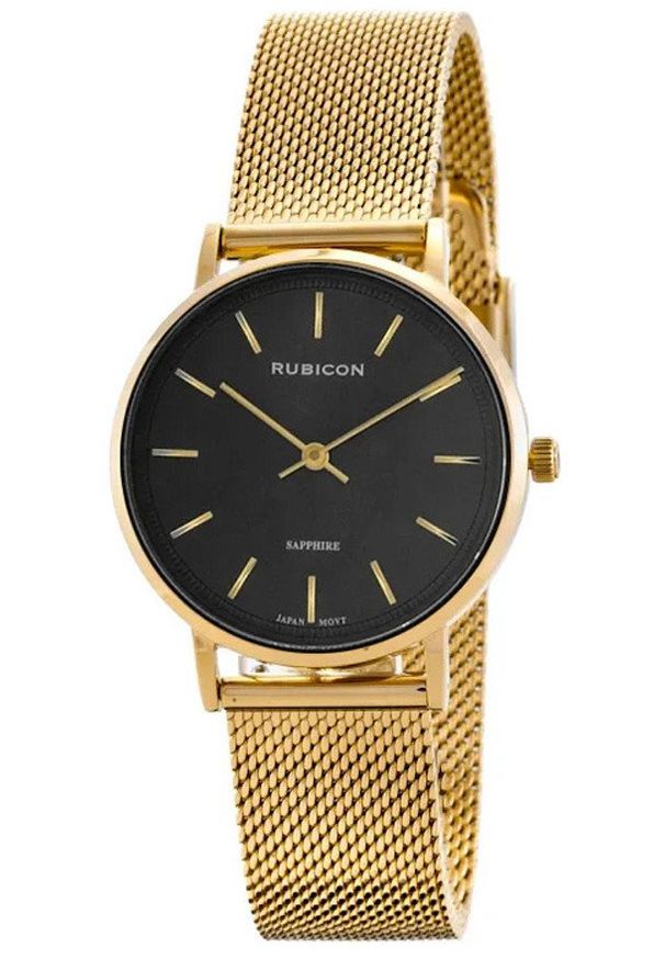 Rubicon - Zegarek damski RUBICON RNBD88 Złoty czt - SZAFIR. Kolor: złoty
