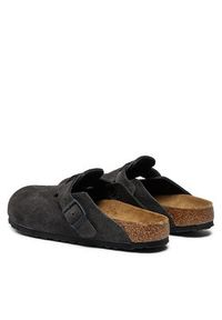 Birkenstock Klapki Boston zamsz 1028552 Szary. Kolor: szary. Materiał: skóra, zamsz #3