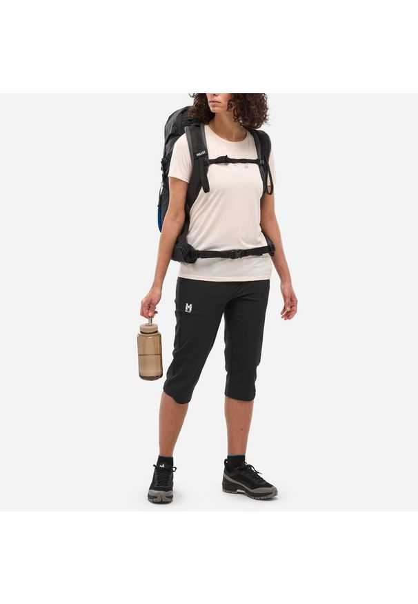 Spodenki turystyczne damskie Millet Ubic Stretch 3/4 Pant W Czarny. Kolor: czarny. Długość: długie