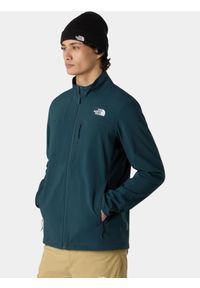 Kurtka Softshell Męska The North Face M Nimble. Kolor: niebieski. Materiał: softshell. Sport: turystyka piesza