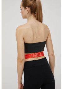 LABELLAMAFIA - LaBellaMafia body damski kolor czarny. Kolor: czarny. Wzór: nadruk #4