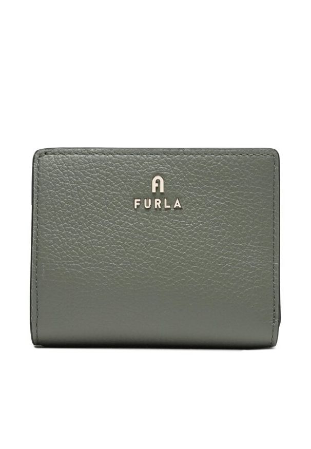 Furla Mały Portfel Damski Camelia WP00307-HSF000-0J000-1007 Zielony. Kolor: zielony. Materiał: skóra