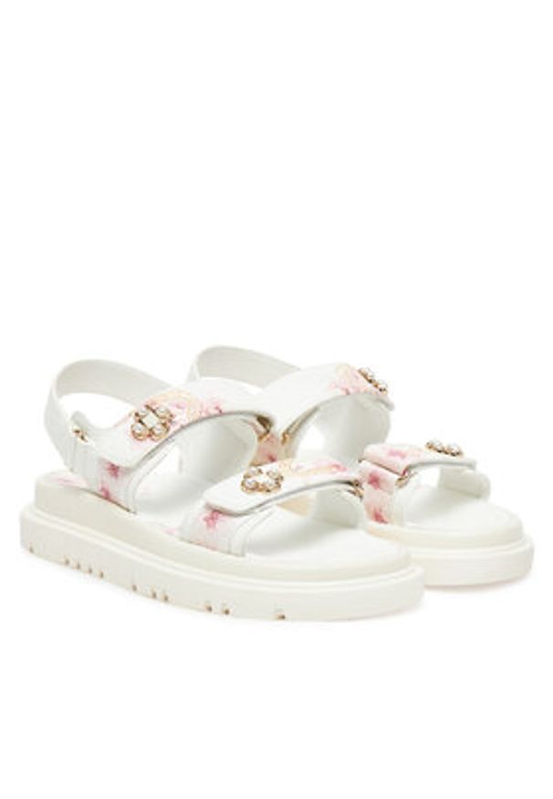 Aldo Sandały Gemima 13917676 Biały. Kolor: biały. Materiał: skóra