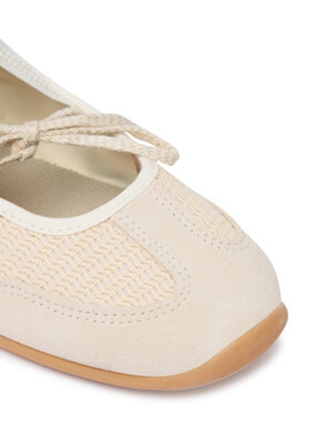 Adidas - adidas Baleriny Barreda Mary Jane KI3380 Beżowy. Kolor: beżowy. Materiał: zamsz, skóra