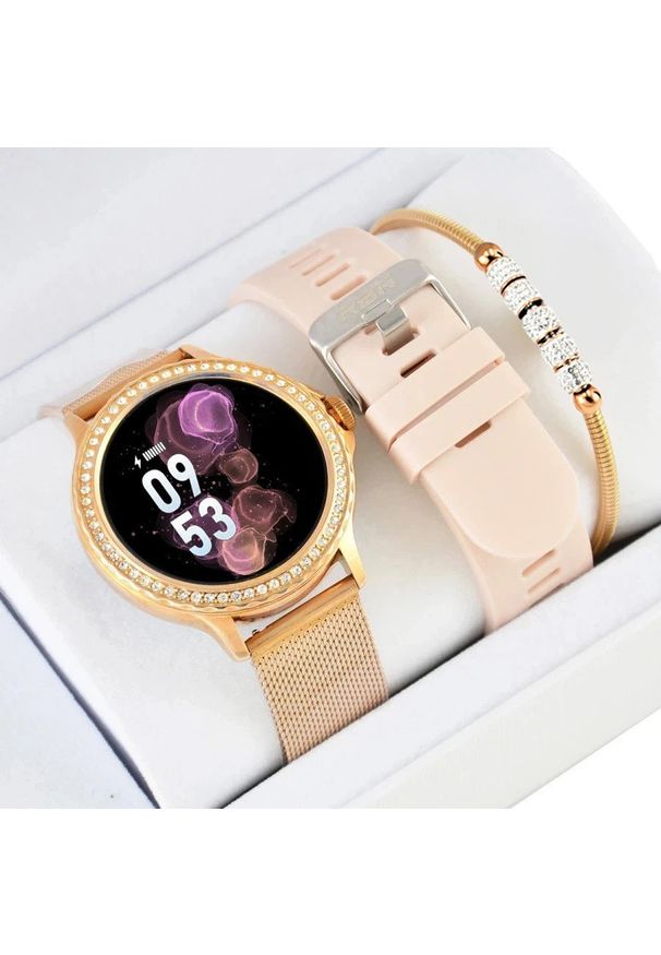 Zestaw damski zegarek SMARTWATCH Rubicon + bransoletka. Rodzaj zegarka: smartwatch