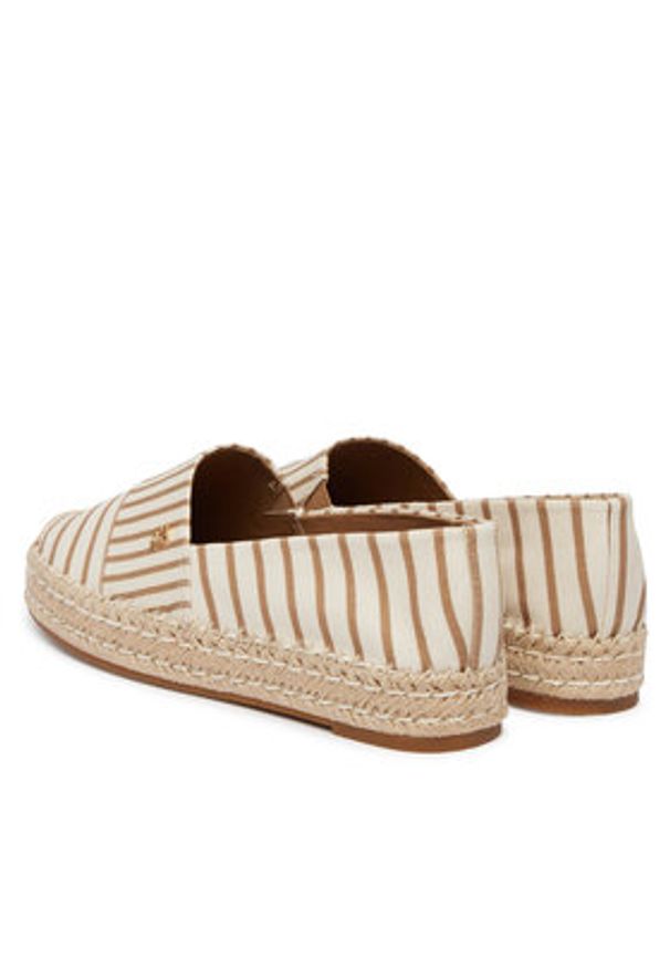 TOMMY HILFIGER - Tommy Hilfiger Espadryle Th Platform Espadrille Stripes FW0FW09143 Beżowy. Kolor: beżowy. Materiał: materiał. Obcas: na platformie