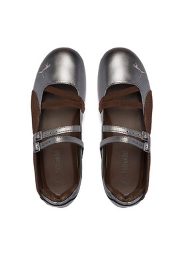 Puma Baleriny Speedcat Ballet Lux Wns 408197 01 Srebrny. Kolor: srebrny. Materiał: skóra