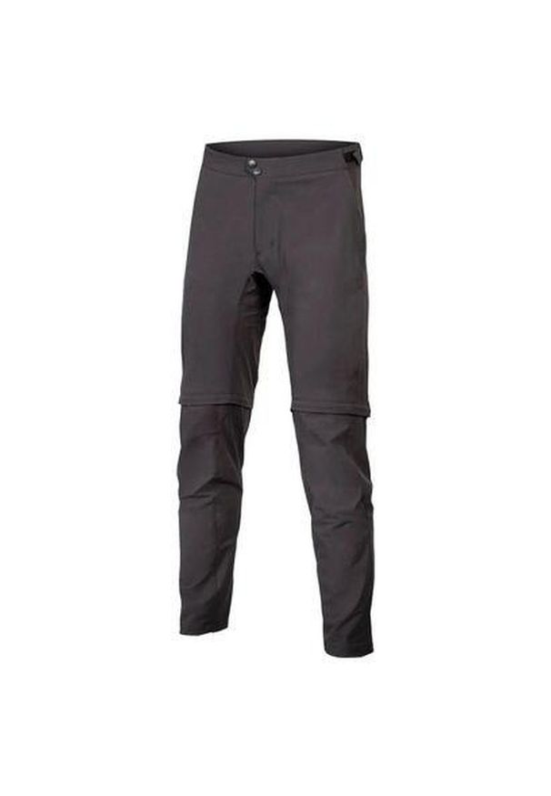 ENDURA - Spodnie rowerowe męskie Endura GV500 Zip Off. Kolor: czarny