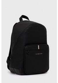 TOMMY HILFIGER - Tommy Hilfiger plecak męski kolor czarny duży gładki. Kolor: czarny. Wzór: gładki #3