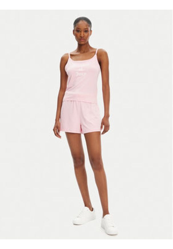 Juicy Couture Top Dream Of Vest JCLCT125505 Różowy Slim Fit. Kolor: różowy. Materiał: syntetyk