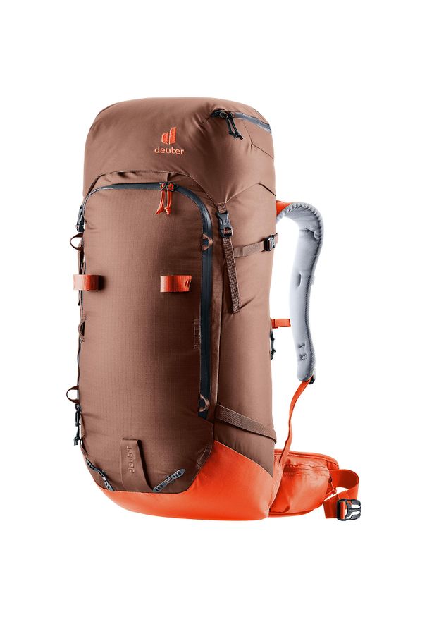 Plecak skiturowy Deuter Freescape Pro 40+ - umbra/papaya. Kolor: pomarańczowy, żółty, wielokolorowy