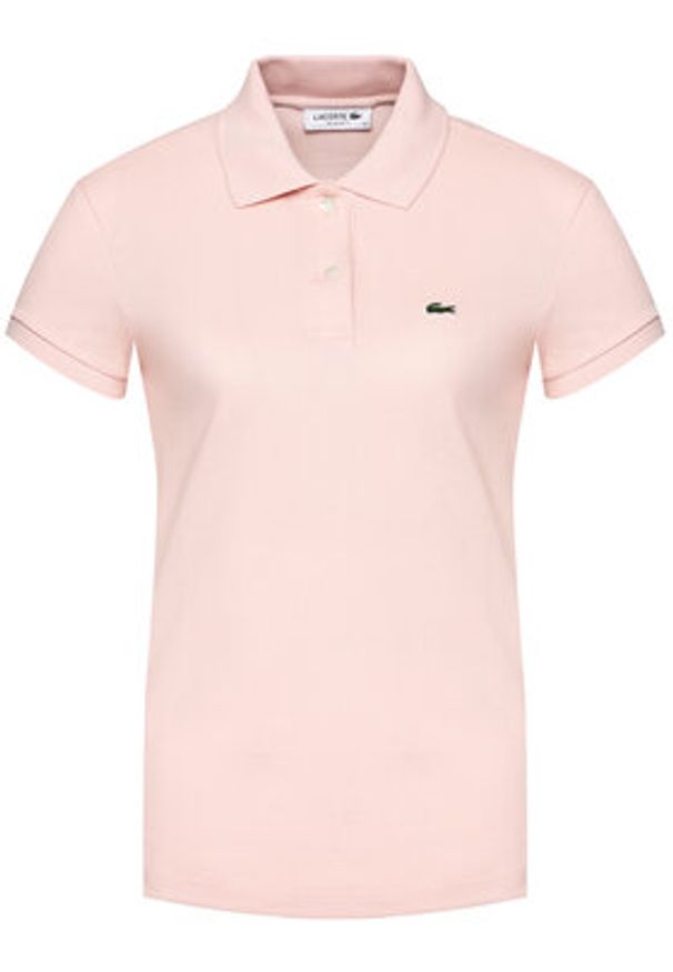Lacoste Polo PF7839 Różowy Regular Fit. Typ kołnierza: polo. Kolor: różowy. Materiał: bawełna