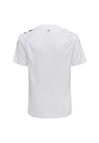 Koszulka sportowa z krótkim rękawem dziecięca Hummel Core XK Kids Poly T-Shirt. Kolor: biały, wielokolorowy, niebieski. Długość rękawa: krótki rękaw. Długość: krótkie