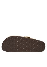 DeeZee Klapki W23Q22095 Beżowy. Kolor: beżowy. Materiał: zamsz, skóra