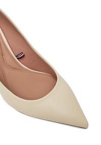 TOMMY HILFIGER - Tommy Hilfiger Szpilki Essential Pointed Pump FW0FW07533 Beżowy. Kolor: beżowy. Materiał: skóra. Obcas: na szpilce #7