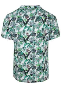 Koszula Hawajska - Brave Soul - Zielone Liście. Kolor: zielony. Materiał: wiskoza. Wzór: kwiaty. Sezon: lato. Styl: wakacyjny #2
