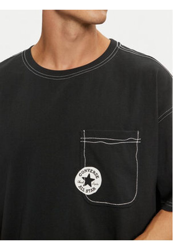 Converse T-Shirt Sketch 10027256-A03 Czarny Standard Fit. Kolor: czarny. Materiał: bawełna