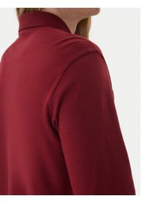 Calvin Klein Polo LV040EM909 Bordowy Regular Fit. Typ kołnierza: polo. Kolor: czerwony. Materiał: bawełna #3