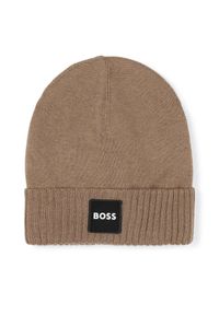 BOSS - Czapka Boss. Kolor: beżowy #1