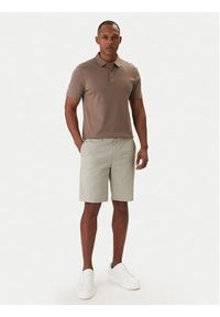 Calvin Klein Szorty materiałowe LV04LF622G Brązowy Slim Fit. Kolor: brązowy. Materiał: bawełna #5