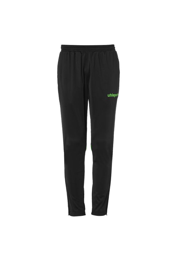 UHLSPORT - Spodnie dresowe Uhlsport Stream. Kolor: wielokolorowy, czarny, zielony. Materiał: dresówka. Sport: piłka nożna, fitness