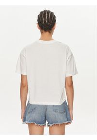 Vans T-Shirt Fleurs Os Crop Ss VN000JG7 Écru Regular Fit. Materiał: bawełna