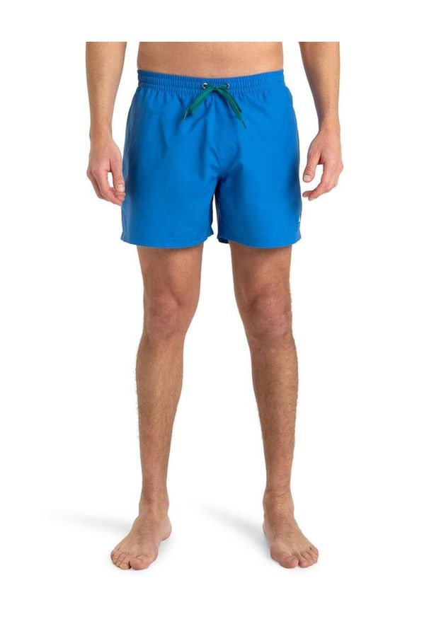 Quiksilver - Szorty kąpielowe dla Mężczyzn EVERYDAY SOLID VOLLEY 15". Kolor: niebieski. Materiał: poliester, materiał. Styl: sportowy