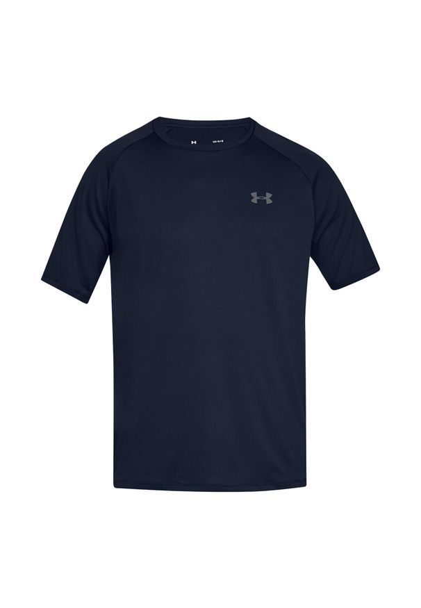 Under Armour - Męska Koszulka Tech 2.0. Kolor: niebieski. Sport: turystyka piesza