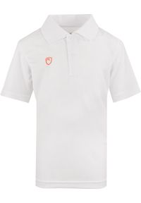 POWERLAYER - Dziecięcy Polo Shirt PlayerLayer Victory Biały 110-116 - Wygodny i Trwały. Typ kołnierza: polo. Kolor: biały. Materiał: poliester