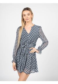 Pepe Jeans Sukienka "Ottavia" | PL953173 | Ottavia | Kobieta | Biały, Granatowy. Kolor: biały, niebieski, wielokolorowy. Materiał: poliester. Długość rękawa: długi rękaw. Wzór: kratka. Długość: mini #6