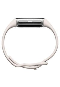 Opaska sportowa Fitbit by Google Charge 6 srebrna koperta / porcelanowy pasek. Kolor: biały, srebrny, wielokolorowy. Styl: sportowy #3