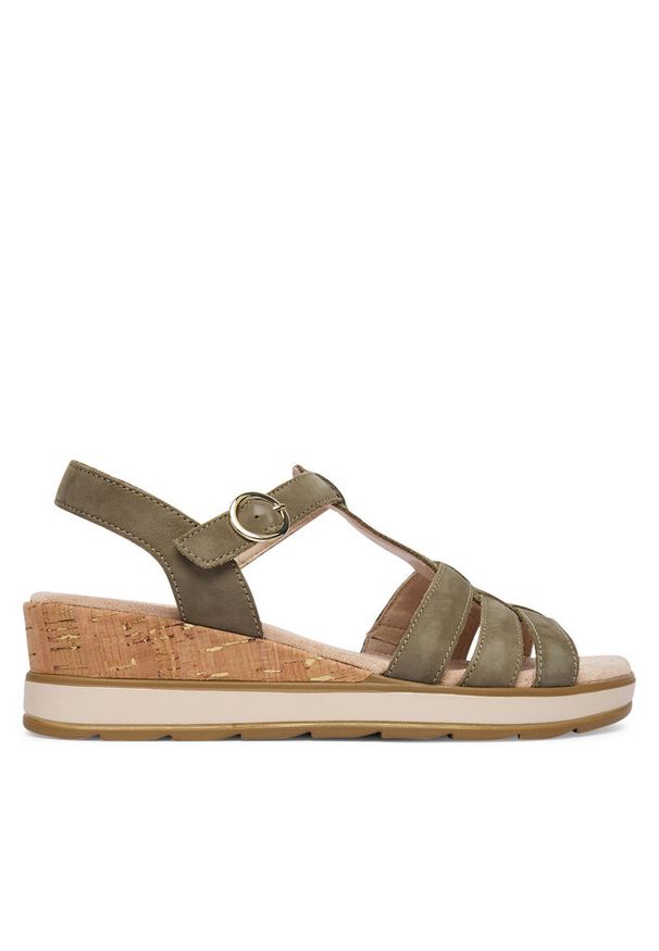 Sandały Caprice. Kolor: zielony