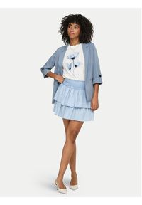 only - ONLY Spódnica mini Charis 15363983 Niebieski jasny Regular Fit. Kolor: niebieski. Materiał: lyocell #2
