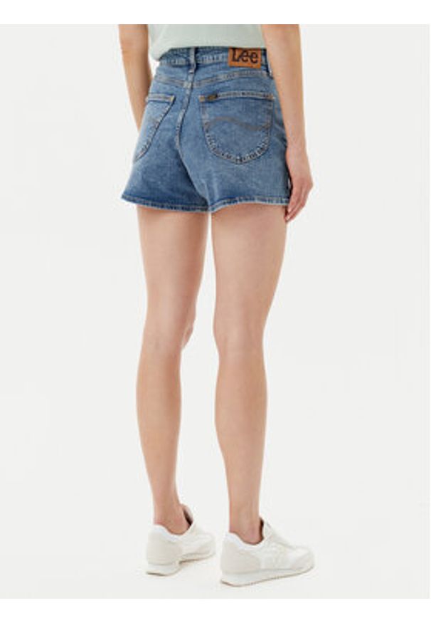 Lee Szorty jeansowe Carol 112363526 Niebieski Regular Fit. Kolor: niebieski. Materiał: bawełna