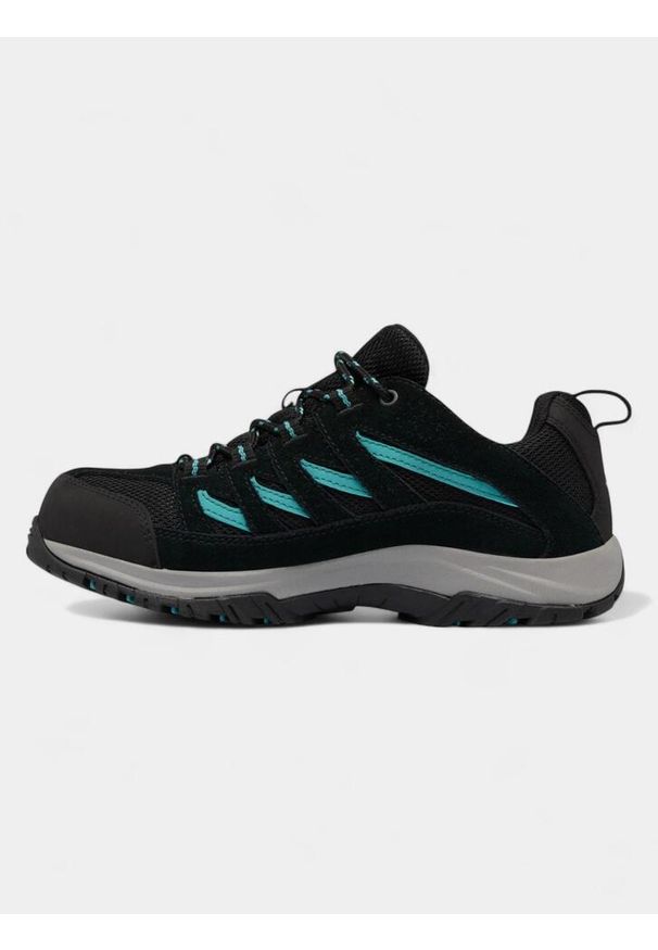 columbia - Wodoodporne buty turystyczne damskie Columbia Crestwood WP. Kolor: czarny. Materiał: skóra. Szerokość cholewki: normalna