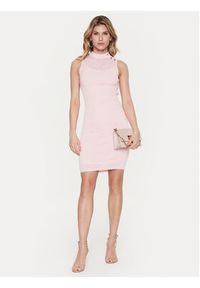 Guess Sukienka dzianinowa Paula W3GK62 Z36O0 Różowy Slim Fit. Kolor: różowy. Materiał: syntetyk #3